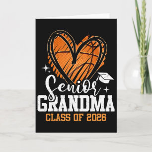 Tarjeta Abuela Senior Cl De 2026 Graduación Baloncesto