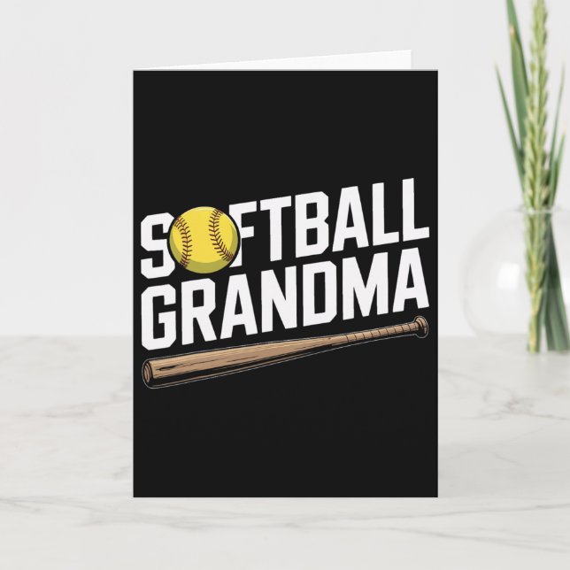 Tarjeta Abuela Softll Cking Cada Golpe Orgullosos Deportes (Anverso)