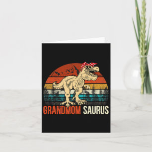 Tarjeta Abuelmosaurio T Rex Dinosaurio Abuela Saurio Coinc