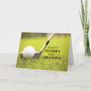 Tarjeta Abuelo, baile de golf del día del padre en la hier