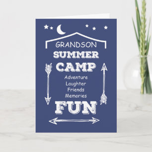 Tarjeta Abuelo Camp Fun Navy Blue, pensando en ti