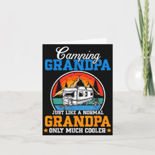 Tarjeta Abuelo campamento retro camper rv feliz día del pa