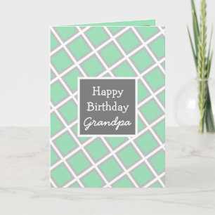 Tarjeta Abuelo de cumpleaños feliz y personalizado moderno