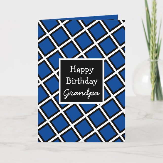Tarjeta Abuelo de cumpleaños feliz y personalizado moderno (Anverso)