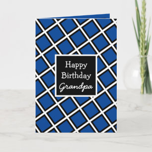 Tarjeta Abuelo de cumpleaños feliz y personalizado moderno