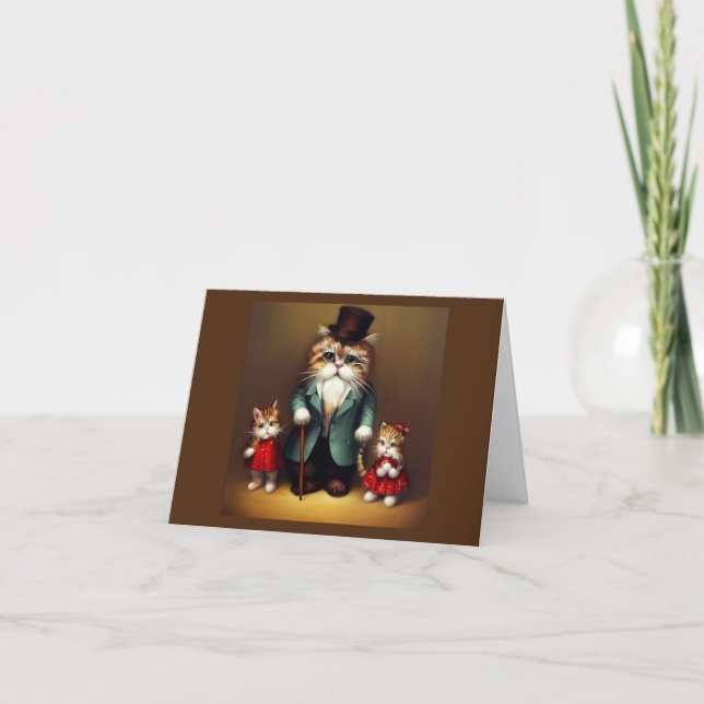 Tarjeta Abuelo de gato (Anverso)