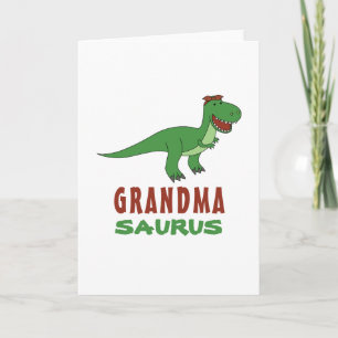 Tarjeta Abuelo de Grandmasaurus Dinosaur T-Rex Dino Nana