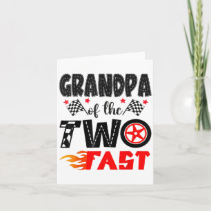 Tarjeta Abuelo De La Carreras De Dos Años Rápidos De Nacim