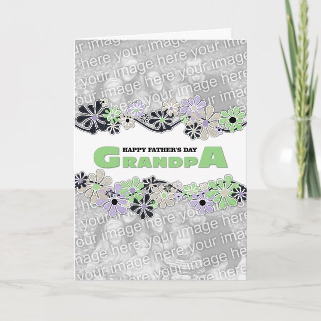 Tarjeta Abuelo del Día del Padre AGREGAR TU FLOTACIÓN EN E (Anverso)