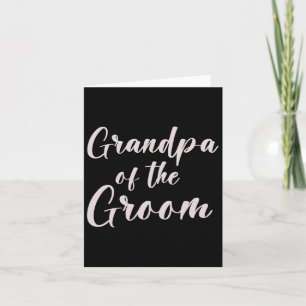 Tarjeta Abuelo Del Equipo Boda De Groom Tee De Groom Gra