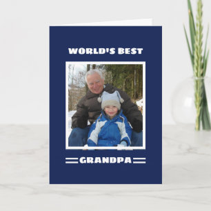 Tarjeta Abuelo del Mundo Personalizado con Foto Personaliz