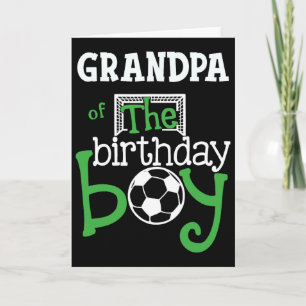 Tarjeta Abuelo Del Niño De Cumpleaños Futbolista Coinciden