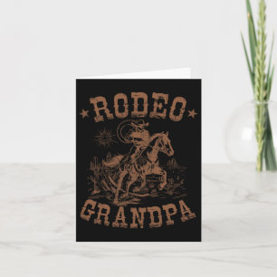 Tarjeta Abuelo del Rodeo Vaquero Occidental Familia Pareo 