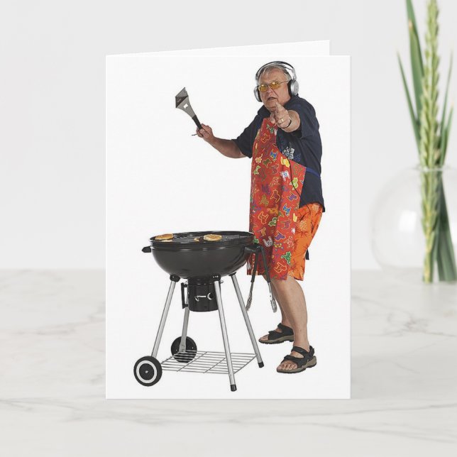 Tarjeta Abuelo divertido (Anverso)