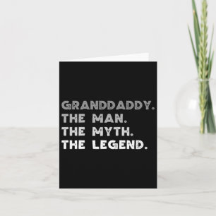 Tarjeta Abuelo El Hombre El Mito La Leyenda Guay Grand-