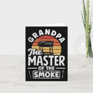 Tarjeta Abuelo El Maestro Del Humo Día Del Padre Bbq