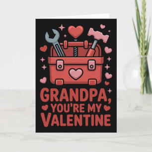 Tarjeta Abuelo eres mi San Valentín Abrazo Cálido Familia
