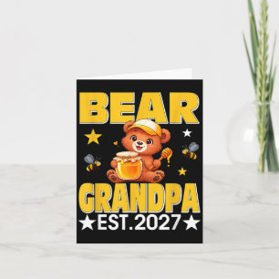 Tarjeta Abuelo Est 2027 Corbata de Lazo Floral Día de la M