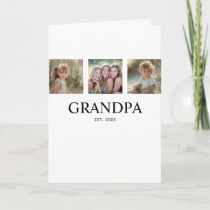 Tarjeta Abuelo Estableció Abuelo Moderno 3 Foto