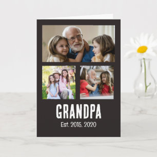 Tarjeta Abuelo estableció la foto 3 de escritura grunge ne