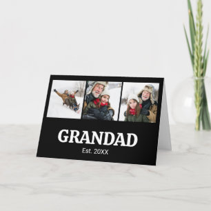 Tarjeta Abuelo Estableció Moderno Negrita 3 Foto