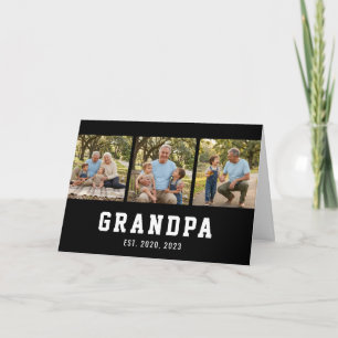 Tarjeta Abuelo Estableció Negrita Moderna Negra 3 Foto