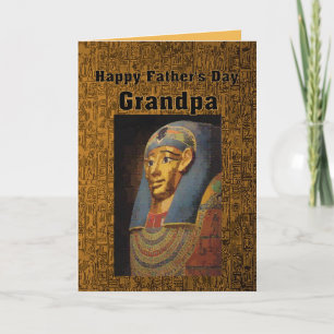 Tarjeta Abuelo Faraón Feliz Humor del Día del Padre