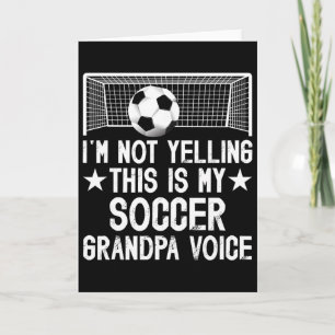Tarjeta Abuelo Fútbol Voz Abuelo De Un Jugador De Fútbol A
