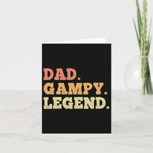 Tarjeta Abuelo Gampy Leyenda Retro Divertido Legendario Vi