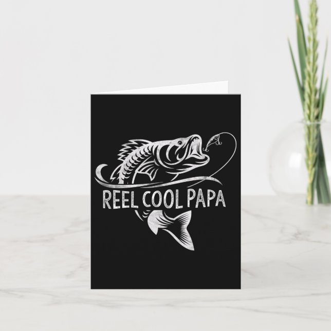 Tarjeta Abuelo Genial Pesca Regalos Día del Padre Pescado (Anverso)