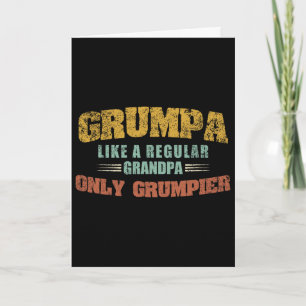 Tarjeta Abuelo gruñón como un abuelo normal pero más gruñó