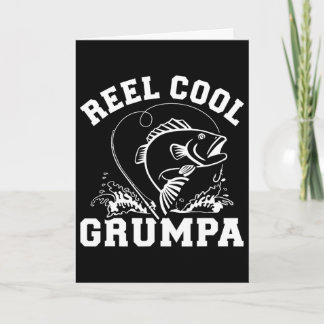 Tarjeta Abuelo Gruñón Genial para el Abuelo Pescador