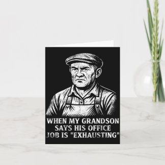 Tarjeta Abuelo Humor Divertido Regalo Día del Padre Abuelo