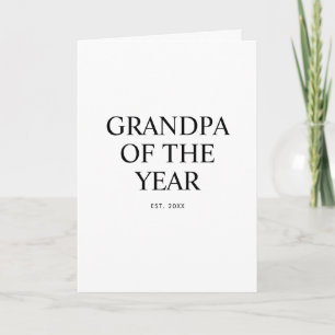 Tarjeta Abuelo moderno del año