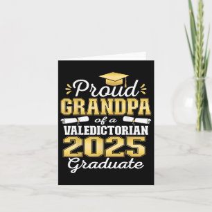 Tarjeta Abuelo Orgulloso Del Graduado 25 De Valedictorian
