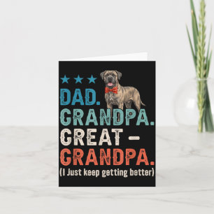 Tarjeta Abuelo Papa Bisabuelo Mejor Día del Padre Bastón