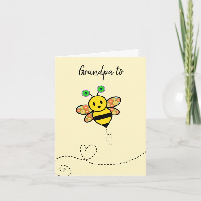 Tarjeta Abuelo para abonar felicitaciones por tus buenas n (Anverso)