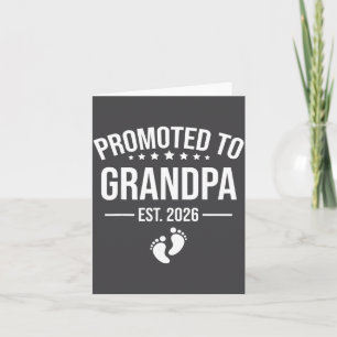 Tarjeta Abuelo por primera vez Est 2026 Nuevo Primer Abuel