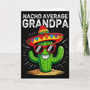 Tarjeta Abuelo promedio nacho divertido cinco de mayo mexi