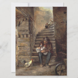 Tarjeta Abuelo que cuida a su nieto