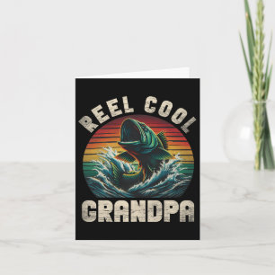 Tarjeta Abuelo Reel Guay Pescado del Día del Abuelo