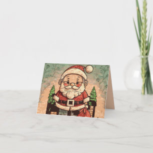 Tarjeta Abuelo Santa adorable