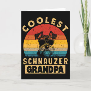 Tarjeta Abuelo Schnauzer más genial regalos divertidos per
