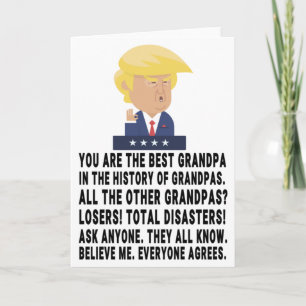 Tarjeta Abuelo Trump Divertido