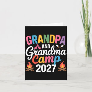 Tarjeta Abuelo y abuela campamento 2027 abuelos campamento