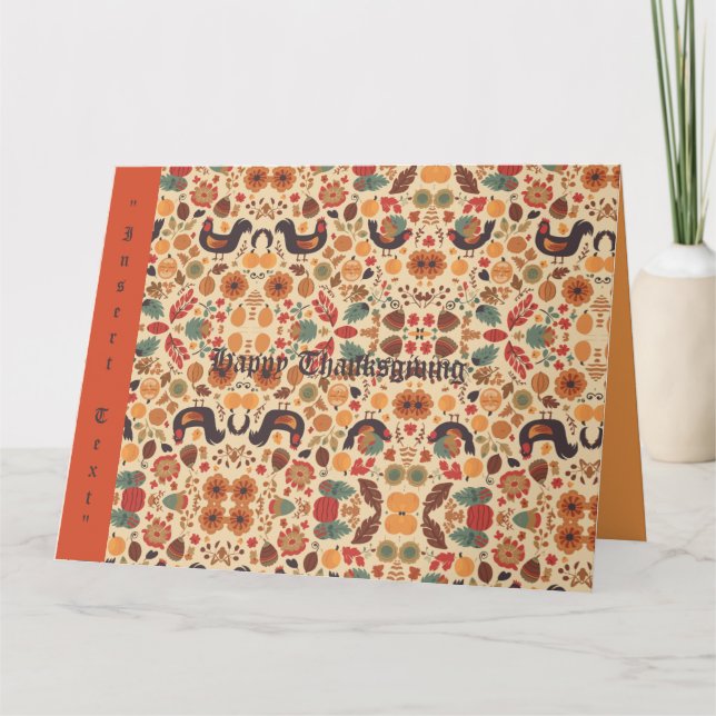 Tarjeta Abundancia de Otoño (Anverso)