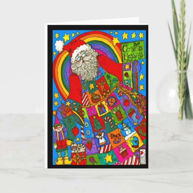 Tarjeta Abundant Blessing Santa Card (Anverso)