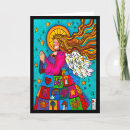 Tarjeta Abundant Blessings Joyous Life Angel Card