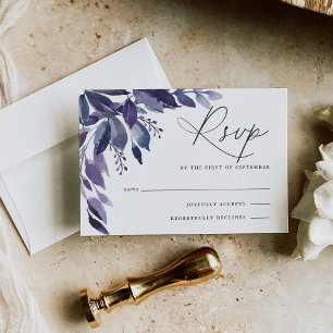 Tarjeta Abundant Foliage Violet Botanet RSVP