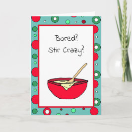 Tarjeta ¿Aburrido, Loco? ¿Videochat pronto?